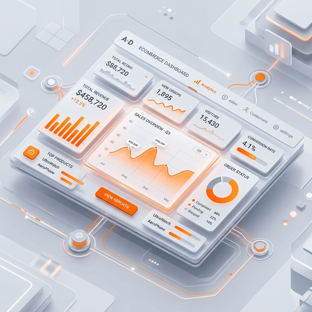 Magento Dashboard Illustration