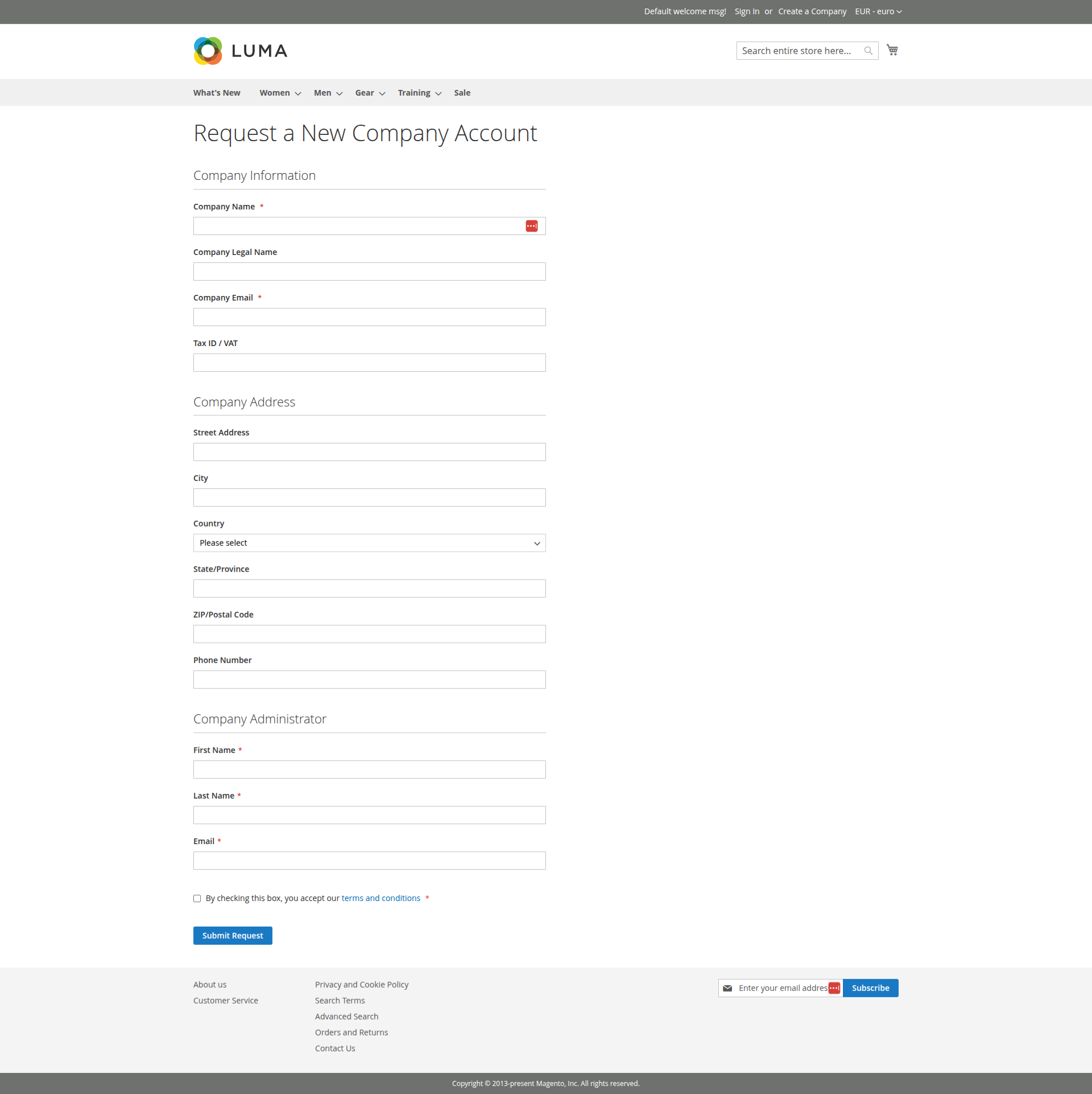 Company Registration Form