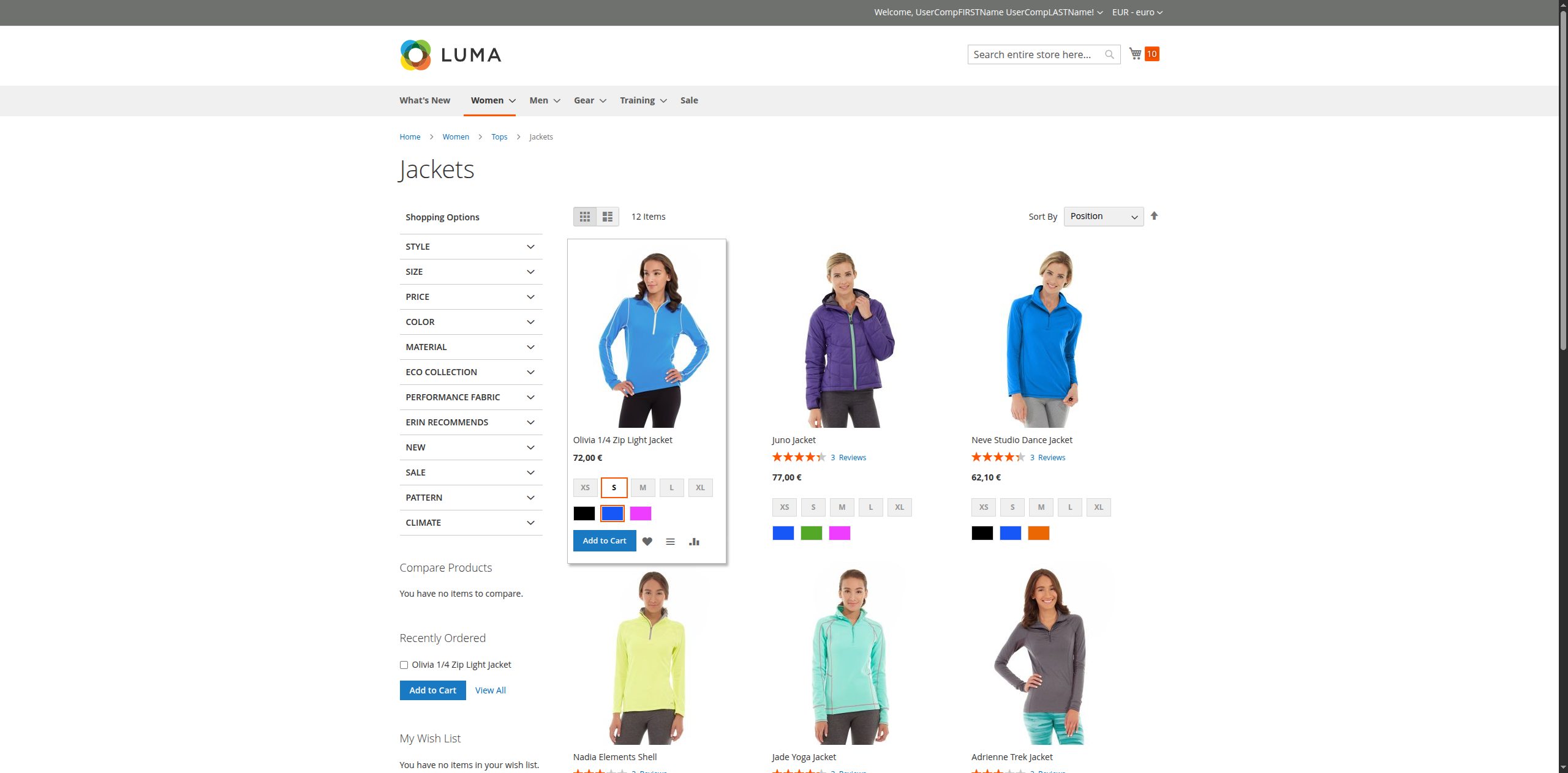 Add to List from PLP