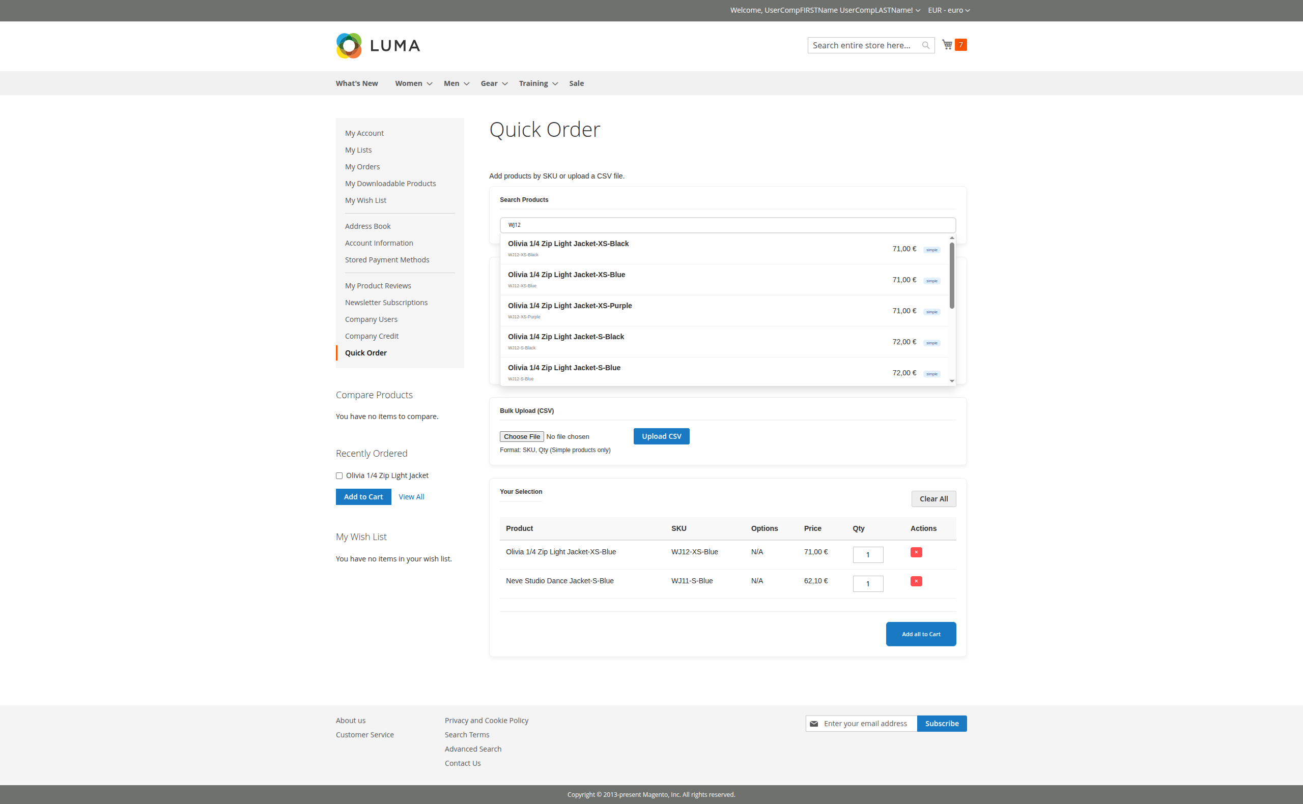 Product Search Autocomplete