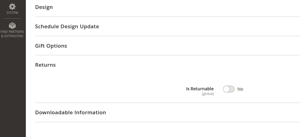 Product Eligibility Setting