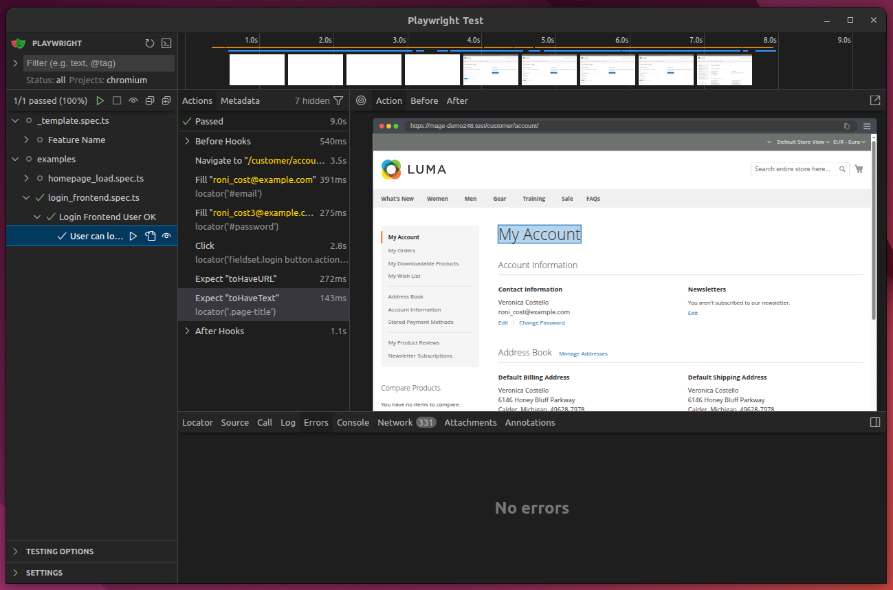 Playwright ETE UI Runner
