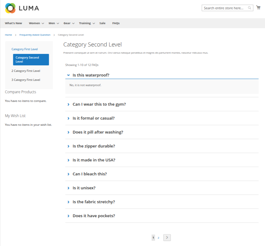 Vista Frontend: Multi-Página